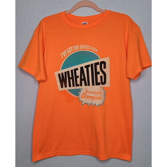 Wheaties * Breakfast of Champions Cereal Shirt General Mills Optima Tag Size Med - Picture 1 of 9